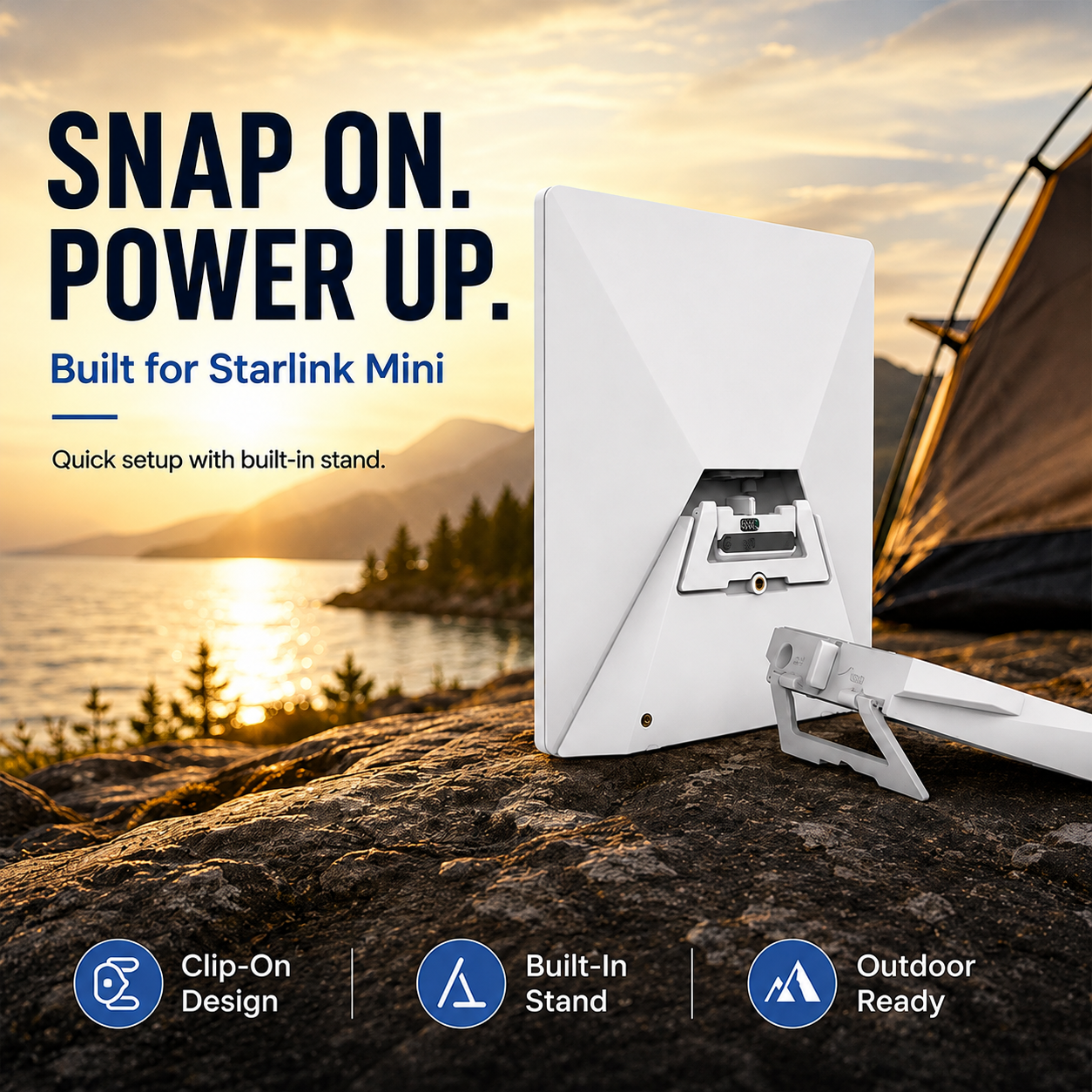 Starlink Mini Snap-Fit Travel Battery V4 - 129Wh/35,000mAh, LCD Display, Up to 8 Hours Runtime