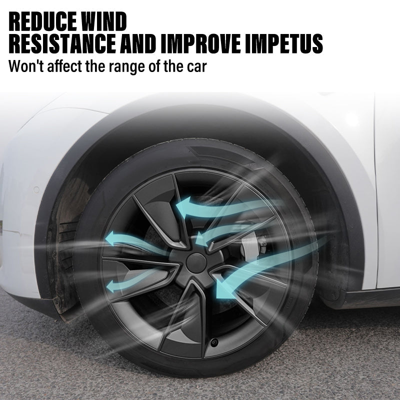 19"/20" X Style YB Turbine Knife Wheel Covers for Tesla Model Y Juniper