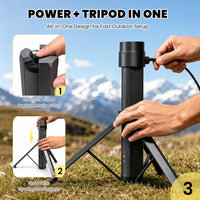 Starlink Mini Battery Tripod Mount, 45000mAh Adjustable Stand for Camping & RV