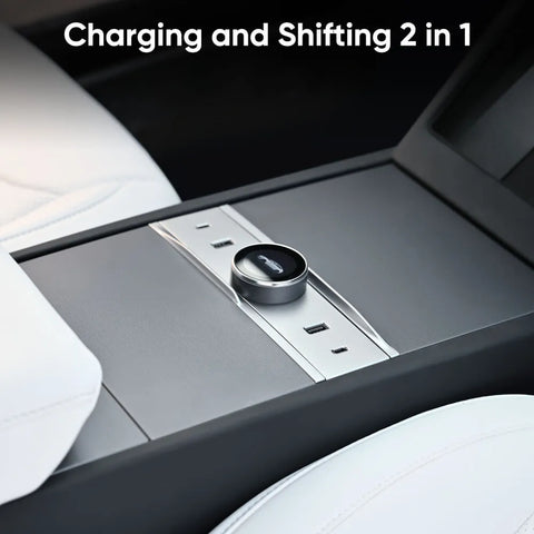 Smart Rotating Gear Shift Dock For Tesla Model Y Juniper Model 3 Highland