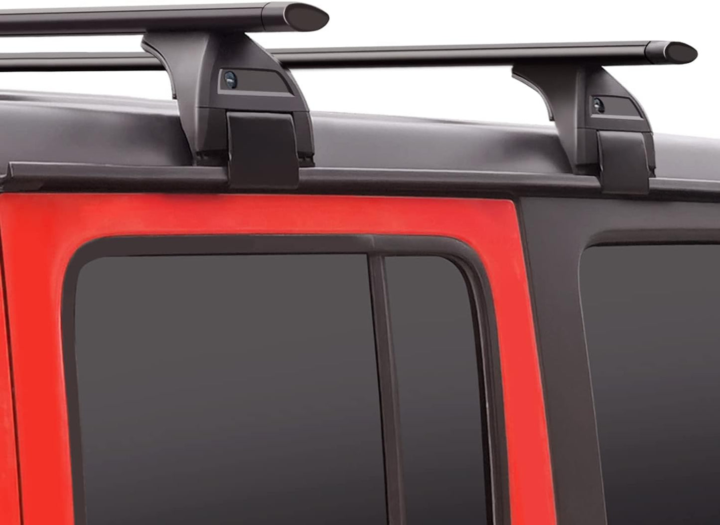 Roof Rack Cross Bars For Jeep Wrangler JK JL Gladiator JT 2007-2025 with Anti-Theft Metal Lock