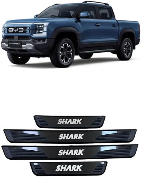 Car Accessories Door Sill Protector for BYD Shark 2024 2025 Auto Parts Door Sill Trim Scuff Guard Panel ABS 4 Pcs Set