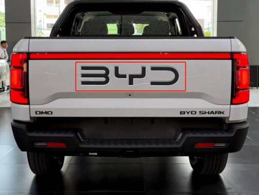 Car Accessories Letter BYD Car Emblem Badge for BYD Shark Shark 6 2026 2025 2024 Auto Letters 3M Adhesive Raised Decal（Matte Black）