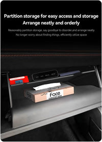Compatible with BYD Shark 2024-2025+ Glove Box Dividers Organizer, Insert Box ABS Secondary Storage Accessories
