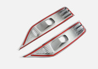 غطاء حاجب مصباح الضباب الأمامي كروم لقطع غيار السيارات لـ BYD Shark 6 2024-2025 اكسسوارات السيارات (قطعتان)