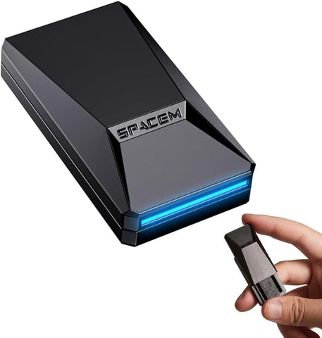 Fidget Slider for Adults/Kids/Teenager, Zinc Alloy Cyber Truck-Shaped Fidget Toys, 1.73'' EDC Gifts for Stress Relief (Silver)