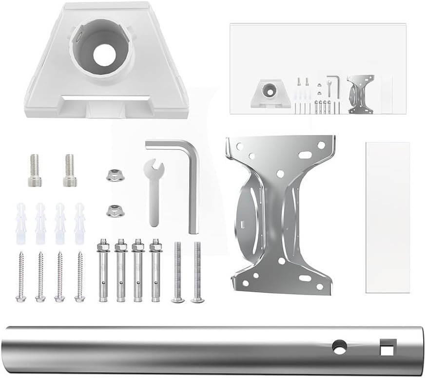 Stainless Steel Roof Mount Bracket Kit for Starlink – Heavy-Duty Pivot Tube Support with Protective Pad(elbow pipe)