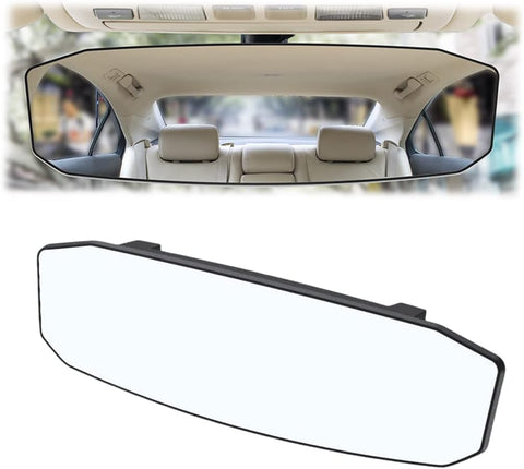 12 Inch HD Car Rearview Mirrors, Shock Resistant Interior Clip-on Panoramic Rear View Mirror for Cars/SUVs/Trucks/Vehicles