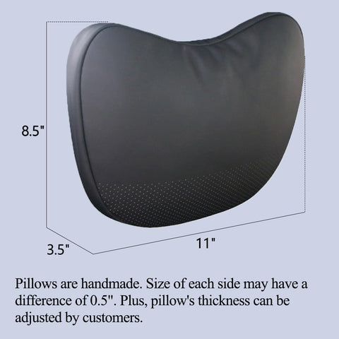 2026 Ctmods Nappa Leather Headrest Pillow 2 Packs for Tesla Neck Pillow Uniquely Designed for Tesla Model Y/3/S/X