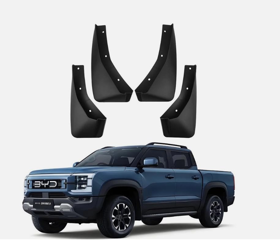 Mud Guards Flaps Splash for BYD Shark 6 2025-2024 Accessories, Auto Parts Front Rear Mudguard Fender 4pcs