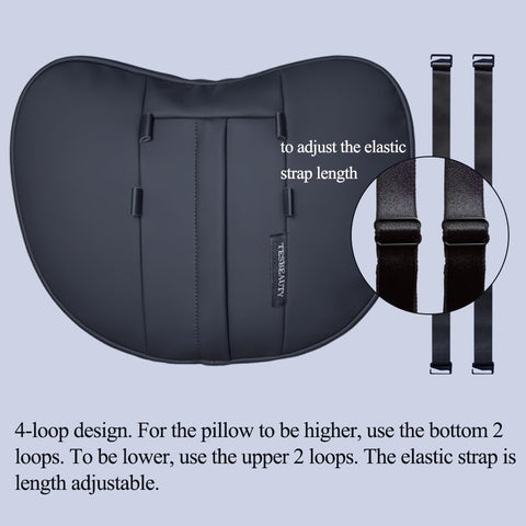 2026 Ctmods Nappa Leather Headrest Pillow 2 Packs for Tesla Neck Pillow Uniquely Designed for Tesla Model Y/3/S/X