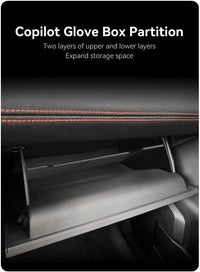 Compatible with BYD Shark 2024-2025+ Glove Box Dividers Organizer, Insert Box ABS Secondary Storage Accessories