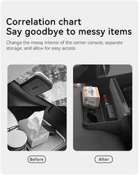 Car Dashboard Organizer Tray Compatible with BYD Shark 2024-2025+ Interior Center Console Storage Box Accessories