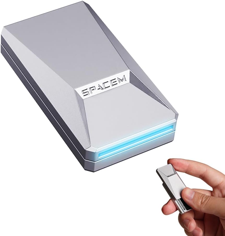 Fidget Slider for Adults/Kids/Teenager, Zinc Alloy Cyber Truck-Shaped Fidget Toys, 1.73'' EDC Gifts for Stress Relief (Silver)