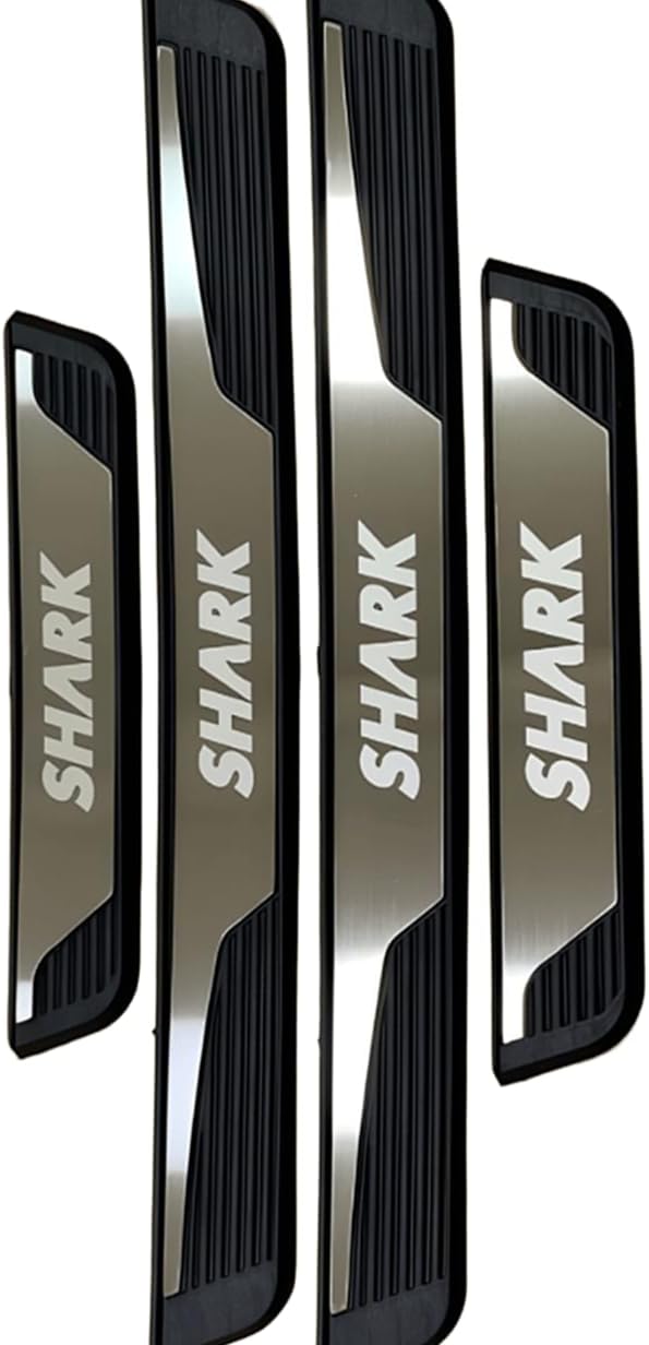 Car Accessories Door Sill Protector for BYD Shark 2024 2025 Auto Parts Door Sill Protector Guard Plate Trim Strip ABS Silver 4 Pcs Set