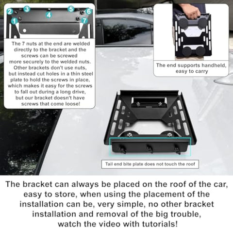 Starlink Mini Mount Magnetic Mount Kit for Cars and Boats et (Stainless Steel Heavy Duty Bracket)