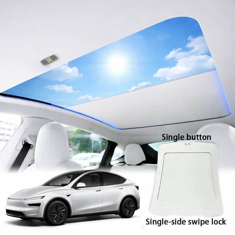 Tesla Model Y Juniper Electric Voice-Controlled Power Sunshade (2025+) - With Ambient Light