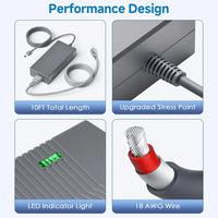 195W Replacement AC Power Adapter (57V 3.42A) for Starlink Gen 3