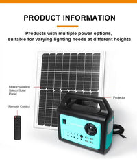 Bluetooth Outdoor Portable 20W Solar Media Home Lighting System