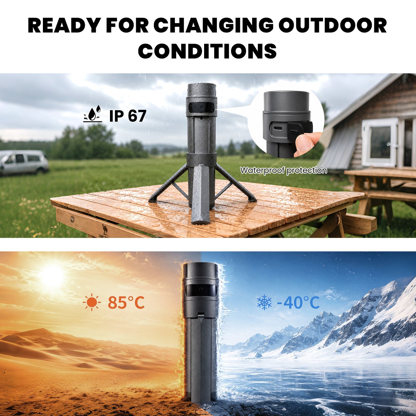 Starlink Mini Battery Tripod Mount, 45000mAh Adjustable Stand for Camping & RV