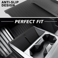 사이버트럭용 Tesstudio 센터 콘솔 전화 충전 구역 실리콘 매트