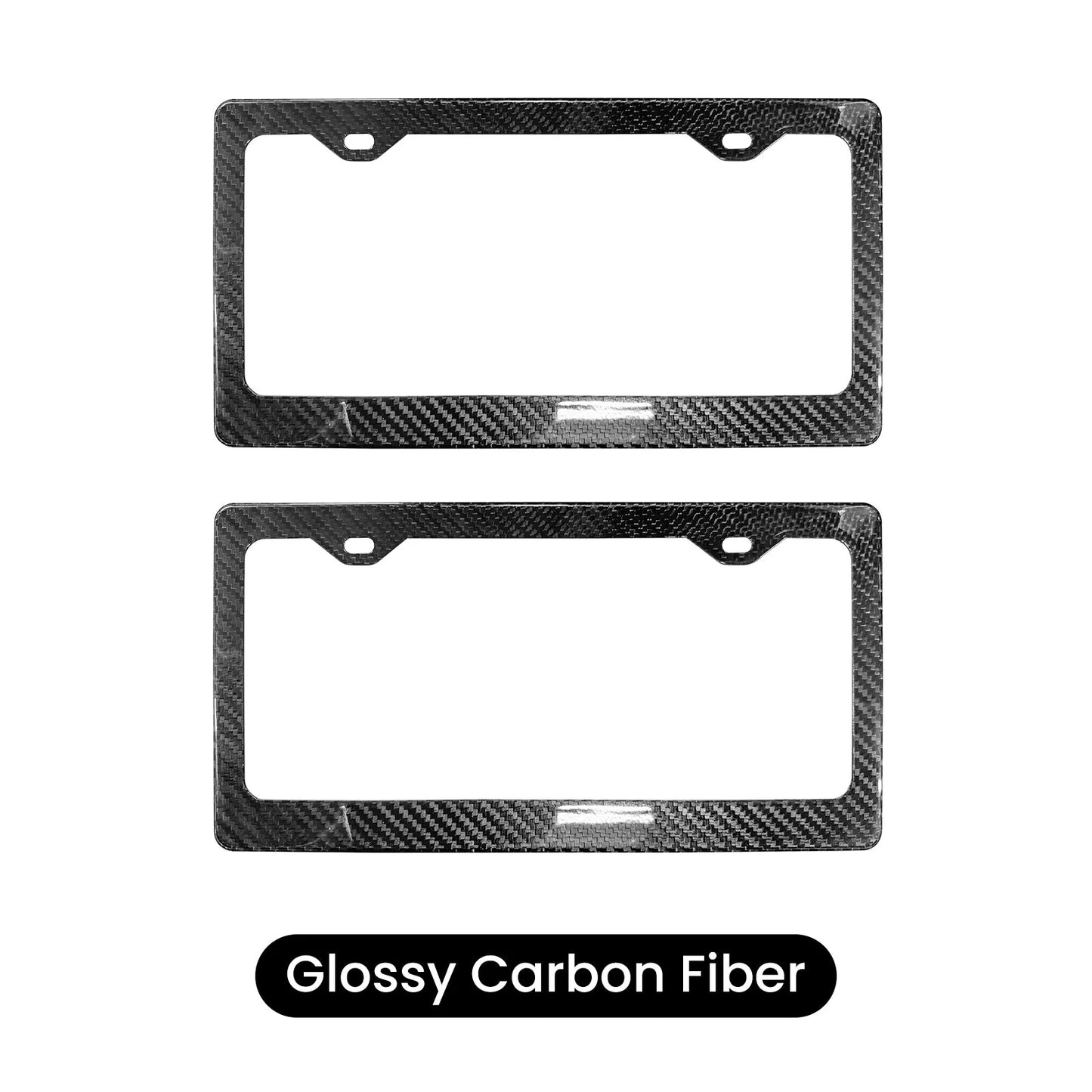 Carbon Fiber License Plate Frame Front & Rear Holder Compatible with Model 3/ Y/S / X | CTmods®