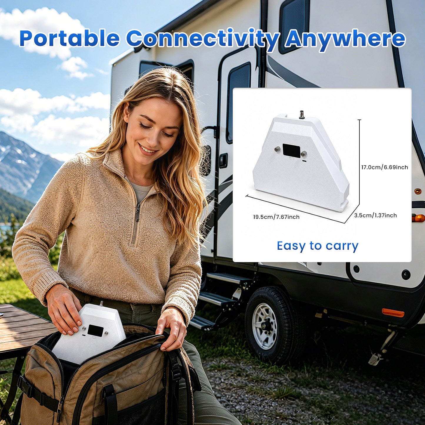 Starlink Mini Portable Power Bank with USB-C PD & Smart LCD Display