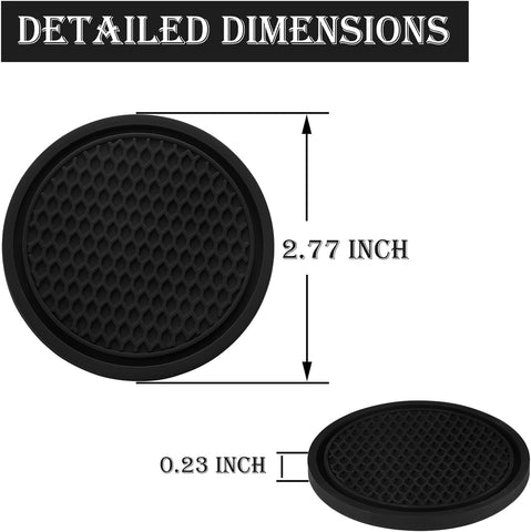 2026 Ctmods Car Cup Coaster 4PCS Universal Non-Slip Cup Holders Embedded in Ornaments Coaster for Car/Tesla Interior Accessories