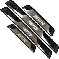 Car Accessories Door Sill Protector for BYD Shark 2024 2025 Auto Parts Door Sill Protector Guard Plate Trim Strip ABS Silver 4 Pcs Set