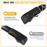 Lockable Roof Rack Cross Bars Compatible with Subaru Forester 2014-2025 with Raised Side Rails (Not for Wilderness)