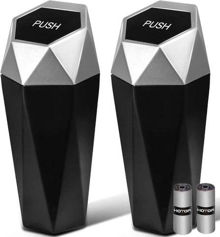 2026 Ctmods Car Trash Can with Lid Car Accessories for Interior, Leakproof Vehicle Garbage Can with 30 Attached Trash Bags, Multipurpose Organizers and Storage for Home/Office