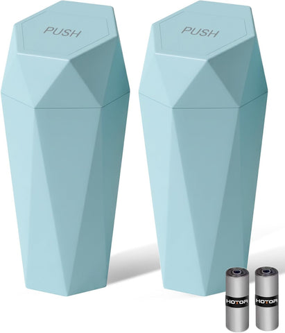 2026 Ctmods Car Trash Can with Lid Car Accessories for Interior, Leakproof Vehicle Garbage Can with 30 Attached Trash Bags, Multipurpose Organizers and Storage for Home/Office