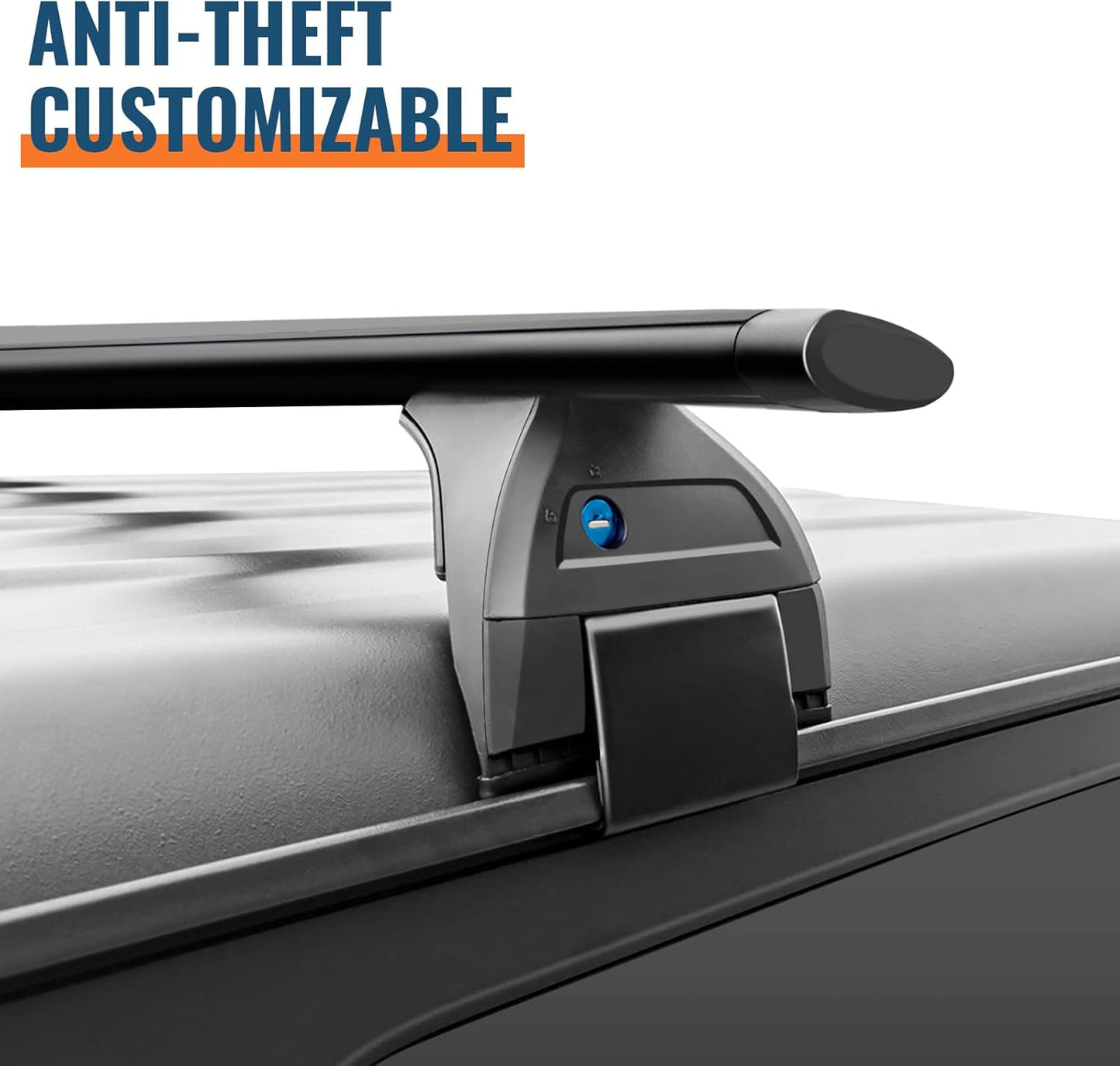 Roof Rack Cross Bars For Jeep Wrangler JK JL Gladiator JT 2007-2025 with Anti-Theft Metal Lock