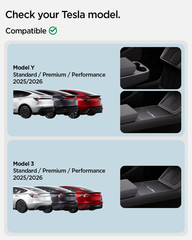 Ctmods Armrest Console Organizer for Tesla Model Y Juniper/ Model 3 Highland