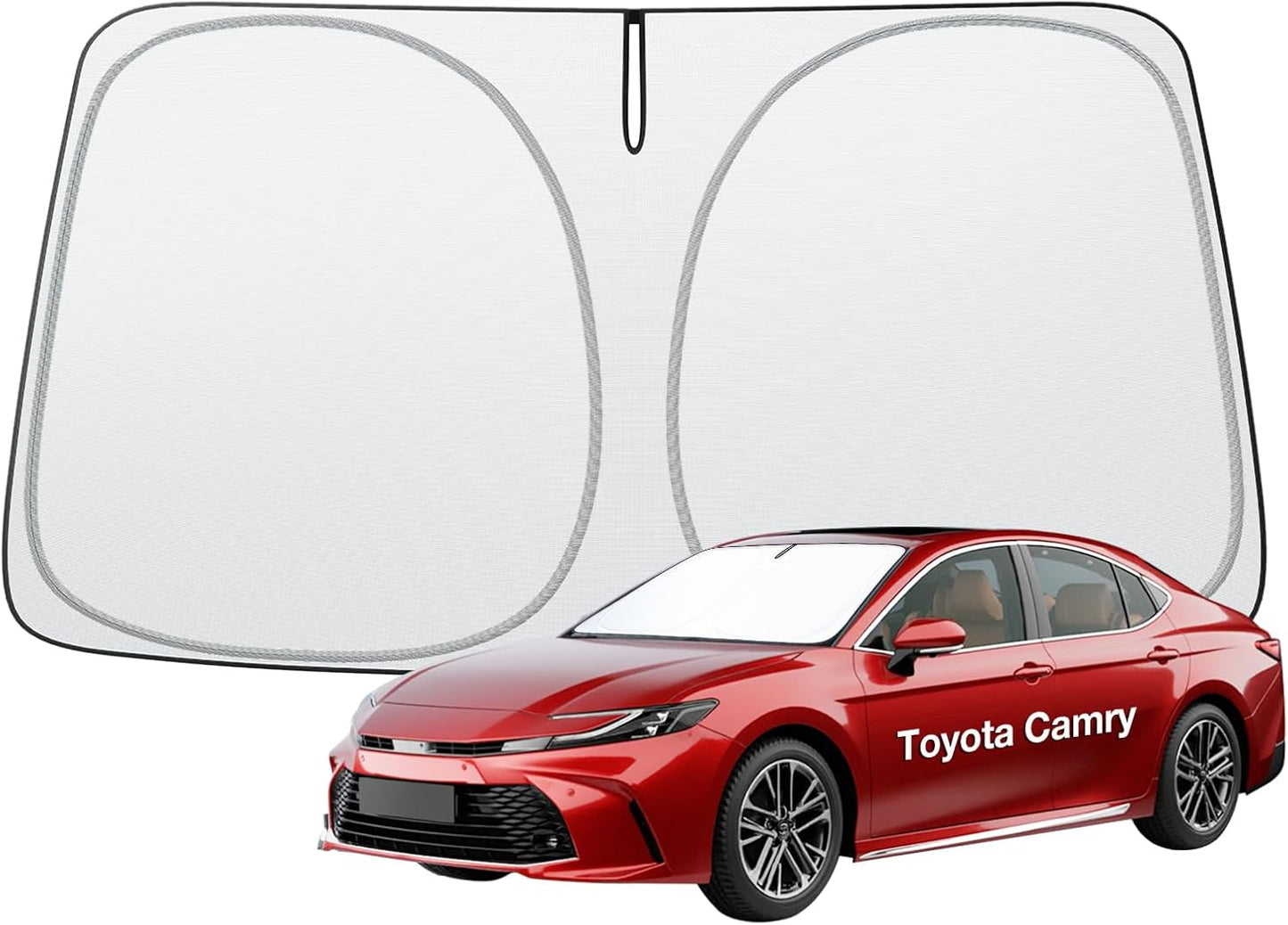 Ctmods 2026 Windshield Sunshade Foldable Heat Insulation Sunshade with Storage Bag, for Model S/X/3/Y