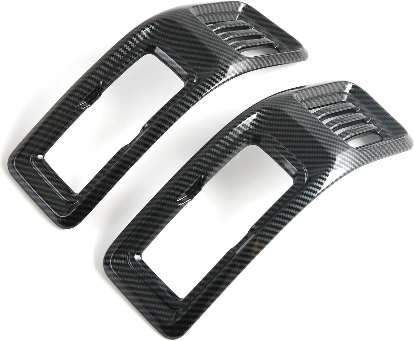 L2R para BYD Shark 6 (2024-2025) Cubierta de Manija Interior de Puerta Accesorios Interiores de Coche Estilo Fibra de Carbono ABS Decoración de Revestimiento 4 PCS