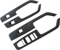 L2R para BYD Shark 6 (2024-2025) Cubierta de Manija Interior de Puerta Accesorios Interiores de Coche Estilo Fibra de Carbono ABS Decoración de Revestimiento 4 PCS