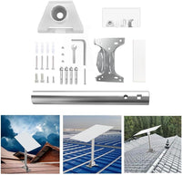 Stainless Steel Roof Mount Bracket Kit for Starlink – Heavy-Duty Pivot Tube Support with Protective Pad(elbow pipe)
