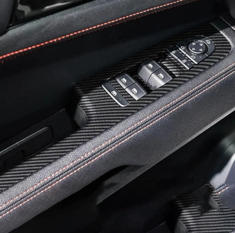 Window Glass Lift Car Accessories for BYD Shark 6 2025-2024 Accessories, Button Panel Cover Trim Carbon Interior Lift Switch Frame