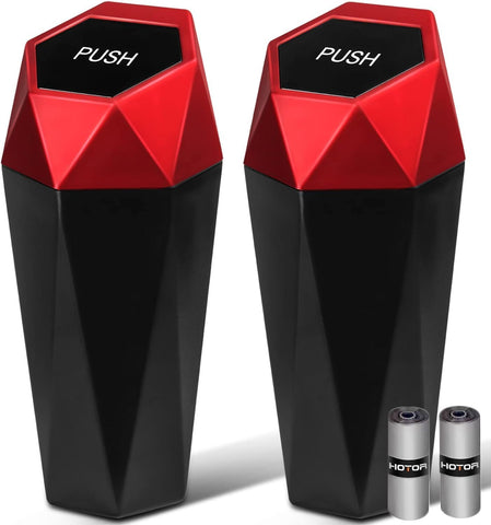 2026 Ctmods Car Trash Can with Lid Car Accessories for Interior, Leakproof Vehicle Garbage Can with 30 Attached Trash Bags, Multipurpose Organizers and Storage for Home/Office