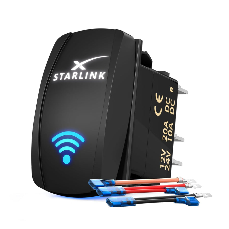Starlink Mini & Gen 1-3 Waterproof Rocker Switch - 20A