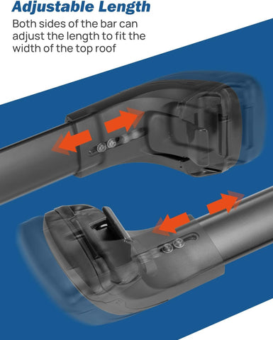 Anti-Theft Crossbar Lockable Roof Rack Compatible with Chevy Suburban,Tahoe,GMC Yukon & Yukon XL,Cadillac Escalade ESV 2021-2024