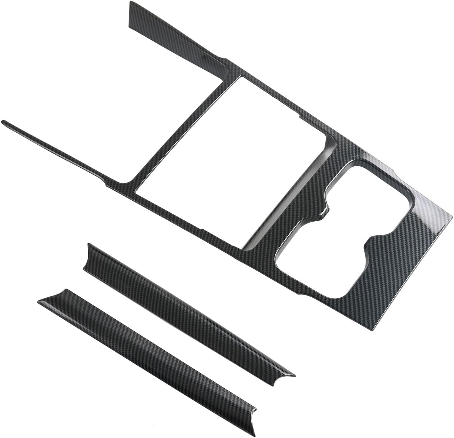L2R para BYD Shark 6 (2024-2025) Cubierta de Manija Interior de Puerta Accesorios Interiores de Coche Estilo Fibra de Carbono ABS Decoración de Revestimiento 4 PCS
