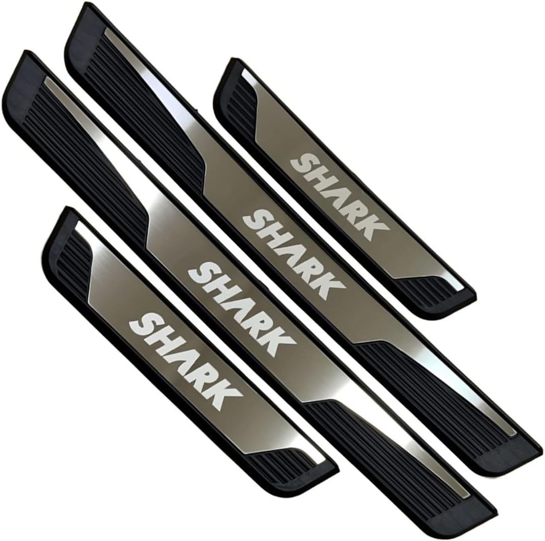 Car Accessories Door Sill Protector for BYD Shark 2024 2025 Auto Parts Door Sill Protector Guard Plate Trim Strip ABS Silver 4 Pcs Set