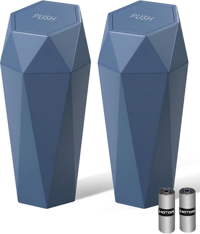 2026 Ctmods Car Trash Can with Lid Car Accessories for Interior, Leakproof Vehicle Garbage Can with 30 Attached Trash Bags, Multipurpose Organizers and Storage for Home/Office