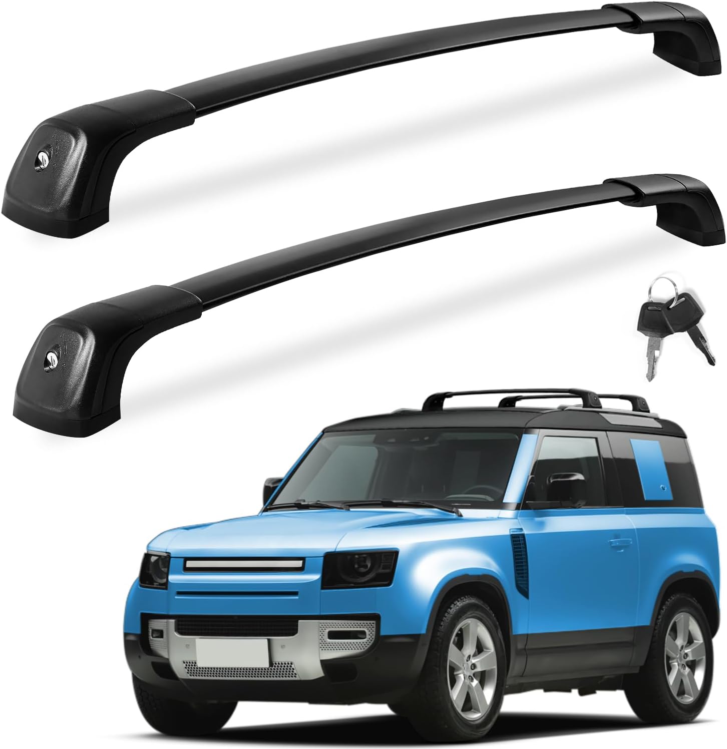 Lockable Roof Rack Cross Bars with Flush Side Rails For Mazda CX30 CX-30 2020 - 2025