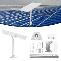 Stainless Steel Roof Mount Bracket Kit for Starlink – Heavy-Duty Pivot Tube Support with Protective Pad(elbow pipe)