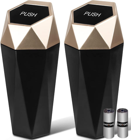 2026 Ctmods Car Trash Can with Lid Car Accessories for Interior, Leakproof Vehicle Garbage Can with 30 Attached Trash Bags, Multipurpose Organizers and Storage for Home/Office