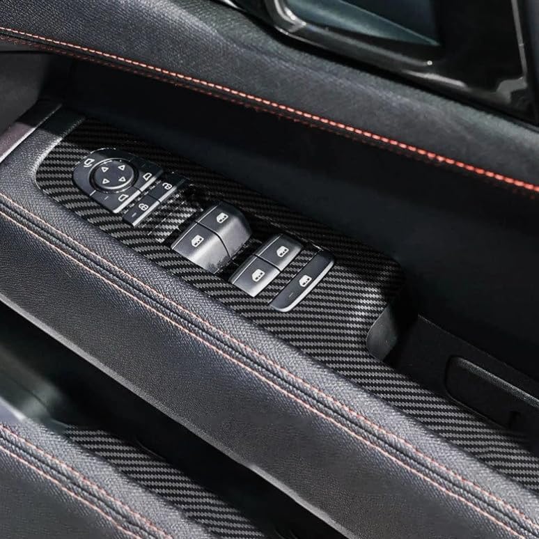 Window Glass Lift Car Accessories for BYD Shark 6 2025-2024 Accessories, Button Panel Cover Trim Carbon Interior Lift Switch Frame