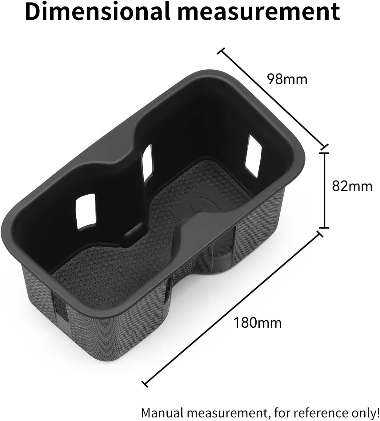 Center Console Cup Holder Insert for BYD Shark 2026 2025 2024 Accessories TPE Drinks Holder Box Organizer Car Interior Black